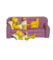 Bart et Homer Sofa - Vivid Imaginations